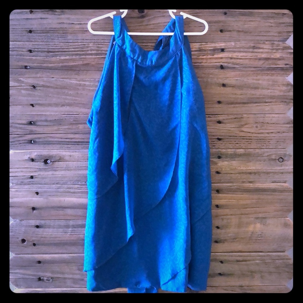 High neck layered tank